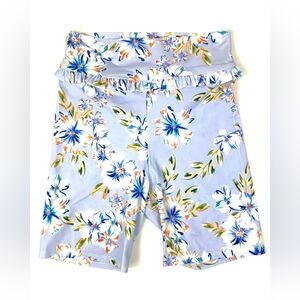 Amanda Uprichard Lavender Floral Swim Shorts Petite - Size 2-4